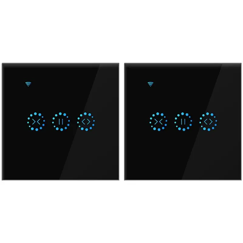 

ABXF-2X Wi-Fi выключатель для рольставней и штор с управлением через приложение, совместимый с Alexa - черный