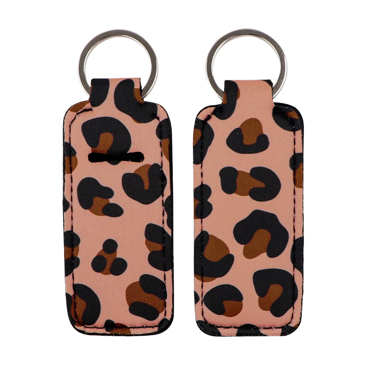 Colored Spots Lipstick Keychain Cartoon Lipstick Case for Women Portable Lip Bag Lip Balm Holder for Travel 1pc