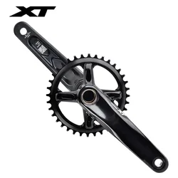 RIRO XT Bicycle Crankset 170/175mm Length crank 104BCD Wide Narrow Tooth Chainring 32/34/36/38T Aluminum Alloy MTB Crankset