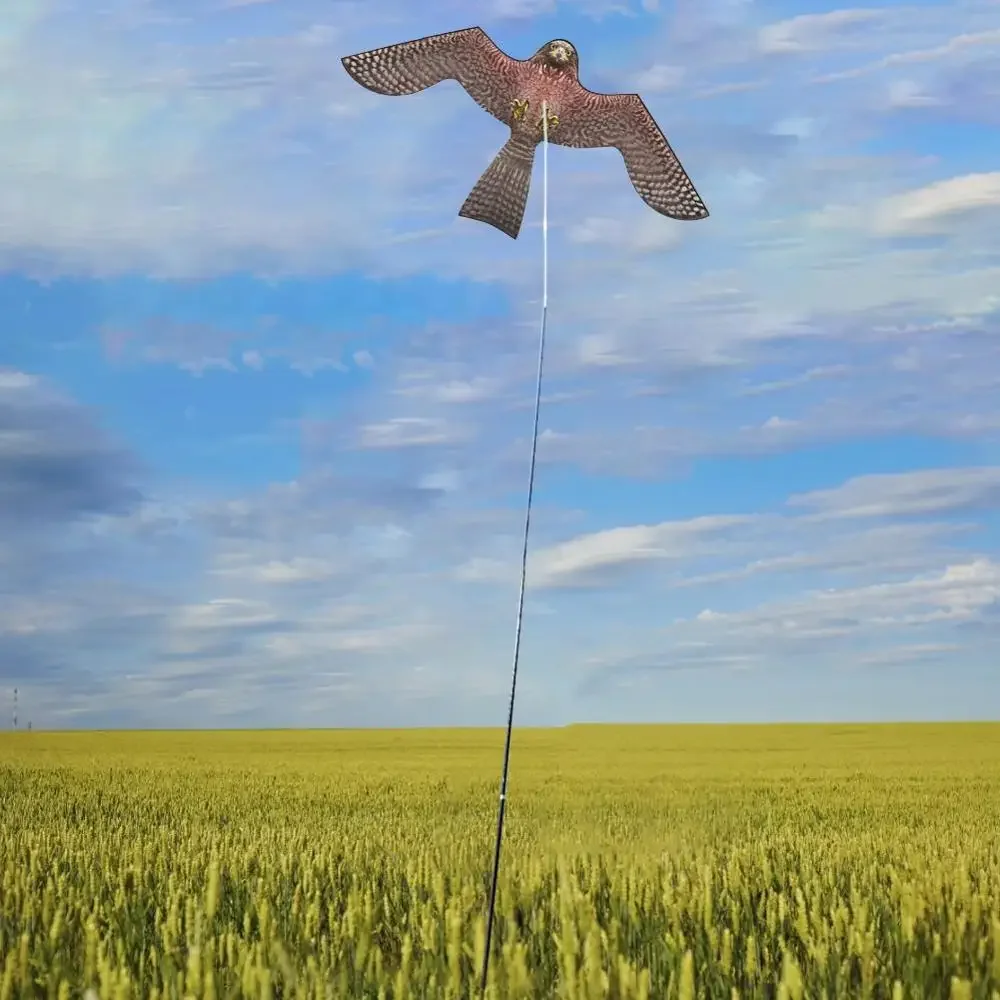 

Emulation Flying Hawk Kite Bird Scarer Drive Kite Bird Repellent for Garden Scarecrow Yard Bird Repeller Farm Decor No stick