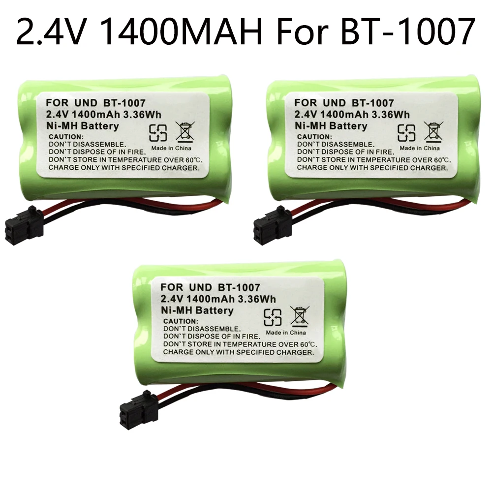 

Battery for BT-1007 BT-105 Replacement Pack BT1015 BT904 DCX150 EXP370 B730 CPH479B 2.4V 1400mAh NiMH Cordless Phone battery