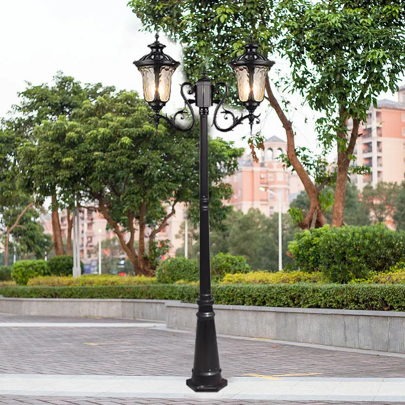 Outdoor High Pole Courtyard European Style Retro Garden Villa Community Lighting, Outdoor Waterproof Landscape Street Light