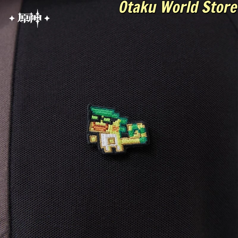 Genshin Impact Original Kinich Theme Impression Series Short-sleeved POLO shirt Mihoyo Kinich Cosplay Costume Game Coat Clothes