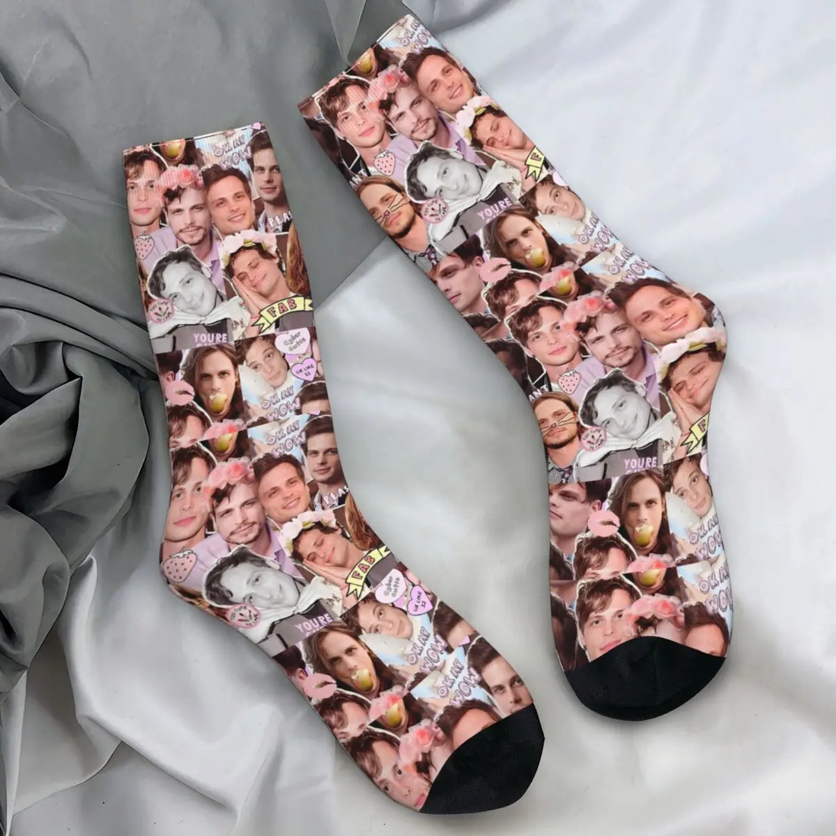 Spencer Reid From Criminal Minds Socks Modern Stockings Men Soft Outdoor Sports Socks Winter Custom Anti Slip Socks