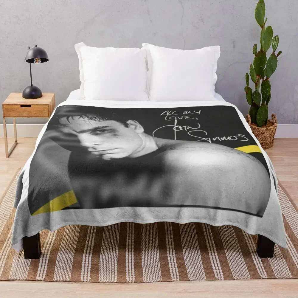 

John Stamos Throw Blanket Cozy Sofa Blanket for TV Watching Napping