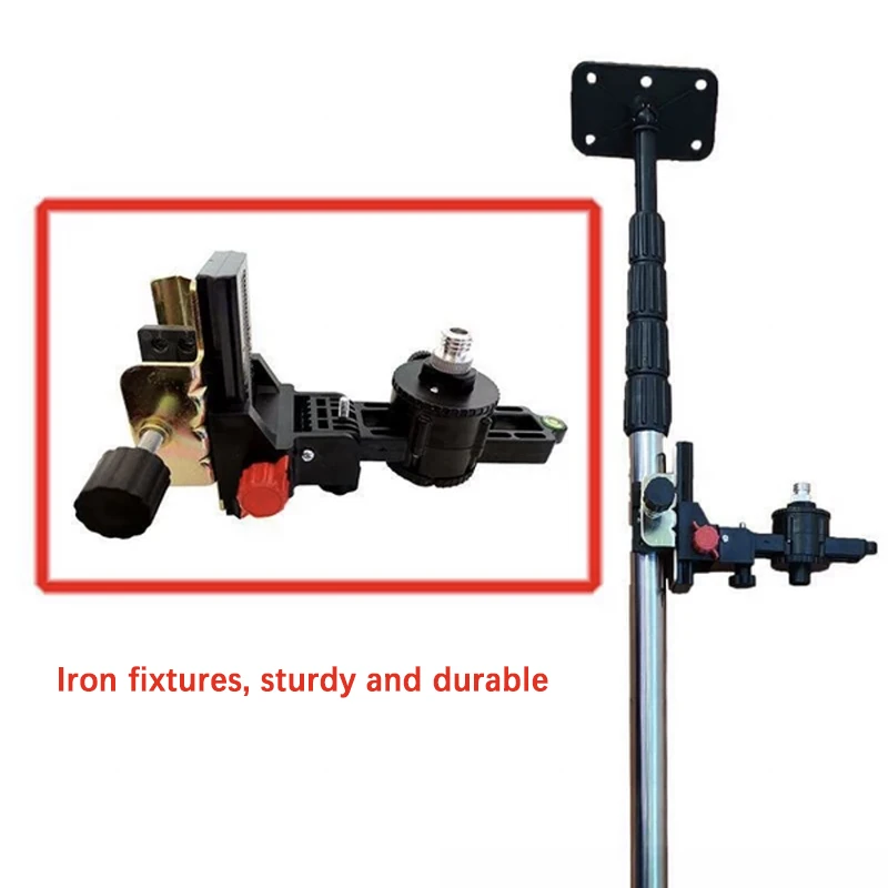 New Multifunctional Micro Adjustment Pan Tilt Level Lifting Rod Support Rod Telescopic