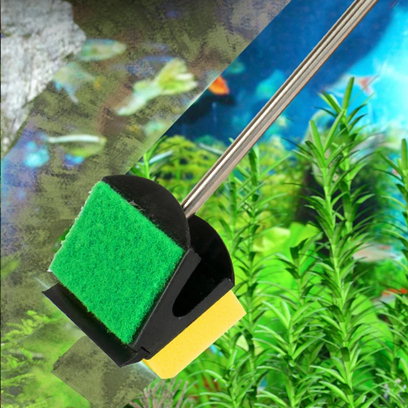 Aquarium Fish Tank Glass Plant Cleaning Brush Floating Cleaning Window Algae Scraper Sponge Accessories Tool