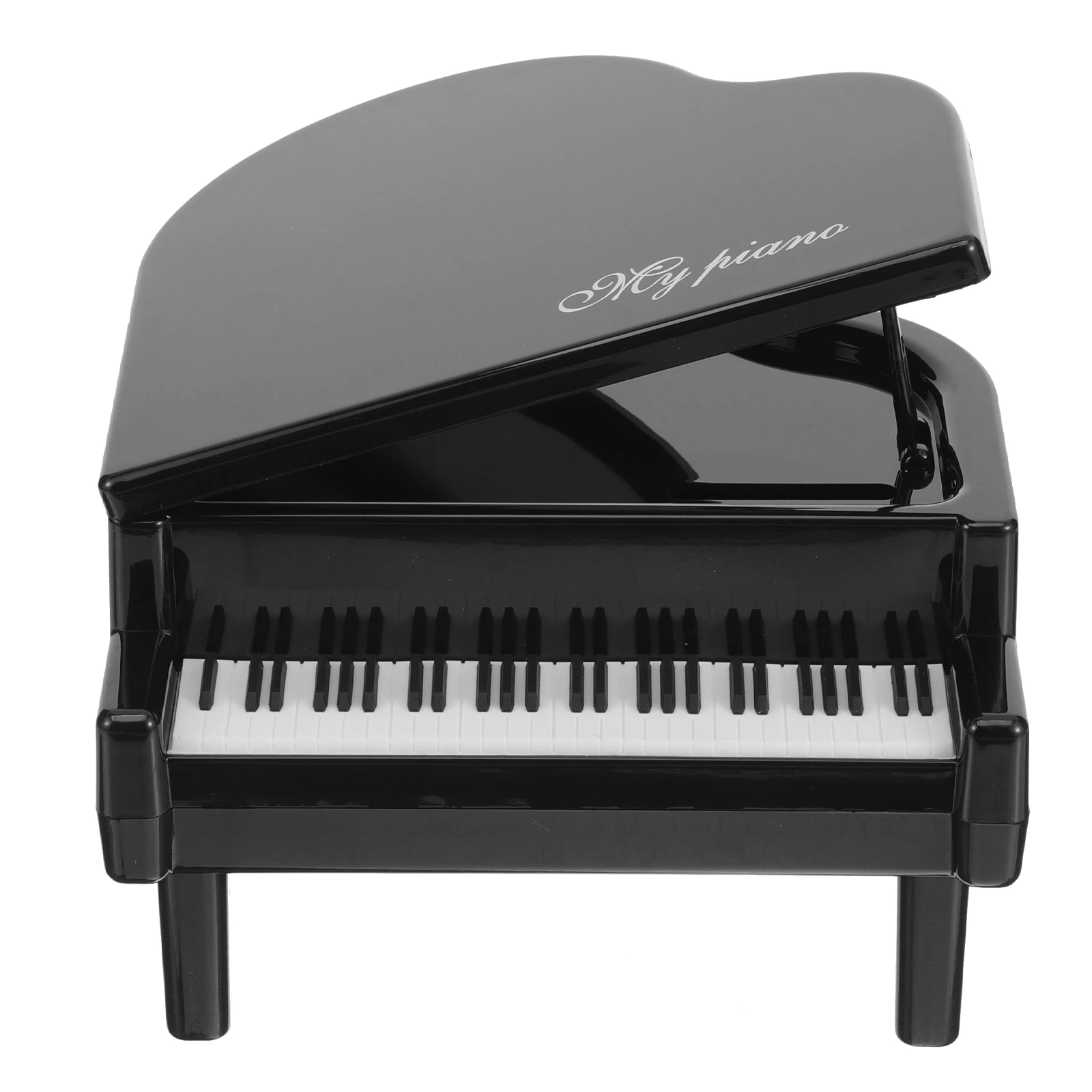 

Piano Shaped Piggy Bank Black Creative Desktop Money Storage Container Kids Savings Jar Home Decor Plastic Figurine