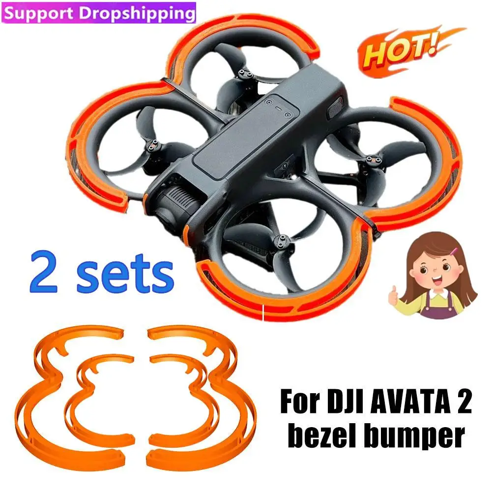 2set for dji Avata 2 Frame Drone Protective Frame 3D Printing Anti-collision Device Bumper for dji AVATA 2 Drone Accessories