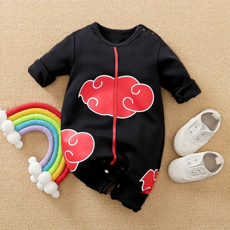 Barboteuse Anime pour tout-petits, combinaison en coton mignon, costume de cosplay anime pour bébé garçon et fille, fête d'Halloween, nouveau-né de 0 à 24 mois