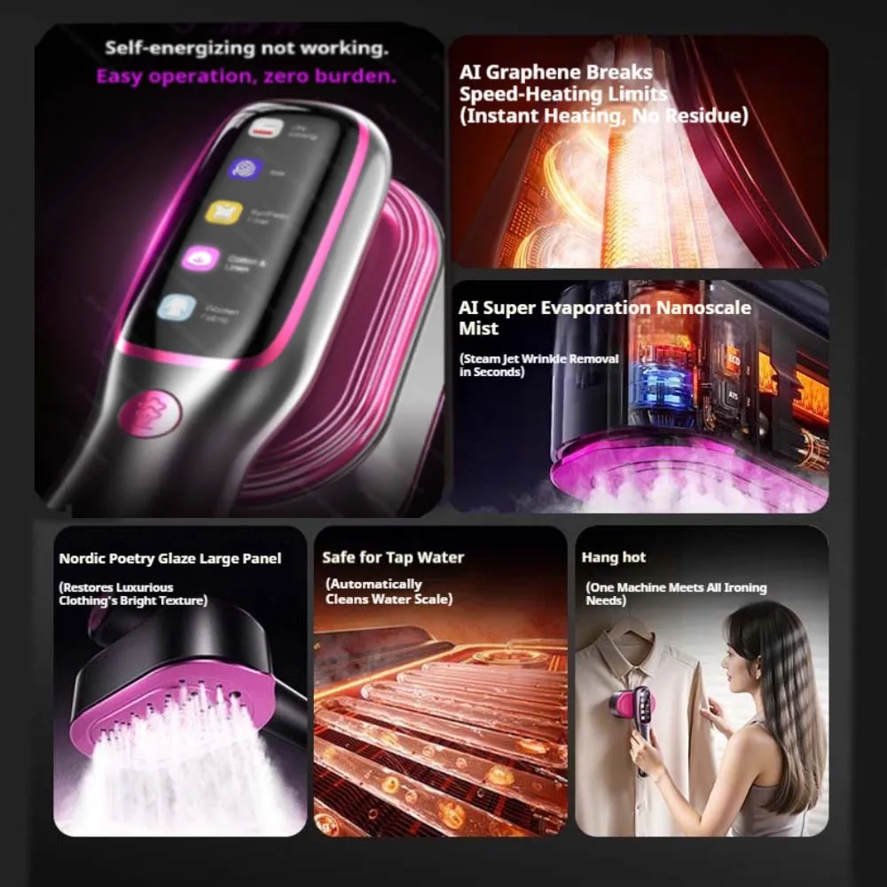 Ferro vestuário vapor máquina de engomar viagem portátil máquina de engomar vestuário multifuncional vapor portátil