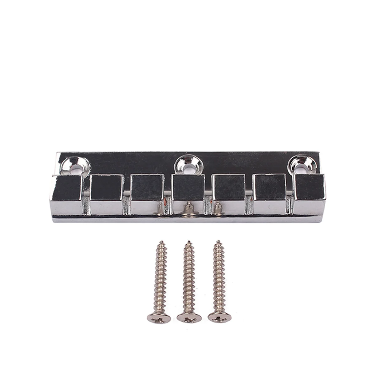 

String Metal Bridge For Bass For Bass Guitar Rust Resistant Lightweight Replacement Part Guitar Saddle Bridge