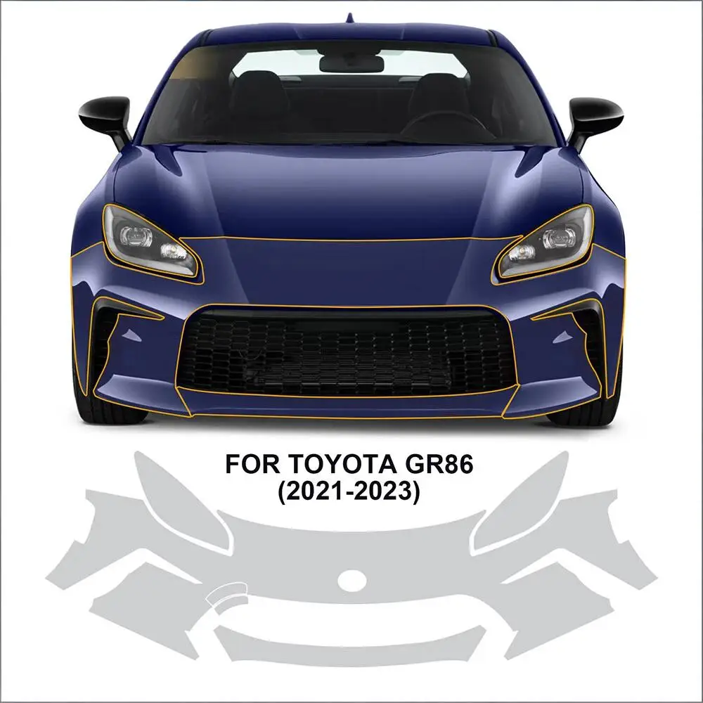 

For Toyota GR86 2021-2023 TPU Paint Protection Film Self-Healing Clear Bra Pre-cut PPF Kit Car Body Anti-Scratch Resistant