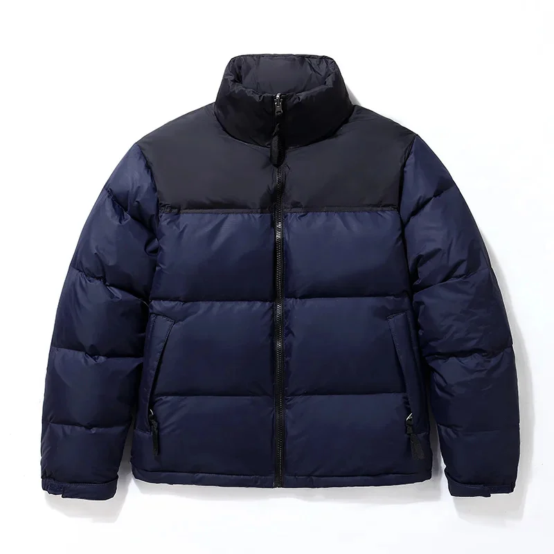 Dikke Winterjas Heren Parka 'S Dikker Warme Jas Heren Opstaande Kraag Jassen Effen Kleur Parka Damesmode Nieuwe Streetwear