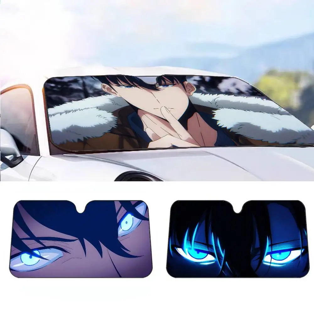 

Anime S-Solo L-Leveling Car SunShade Parasol Car Windshield Sun Shade UV Protection and Interior Cooler