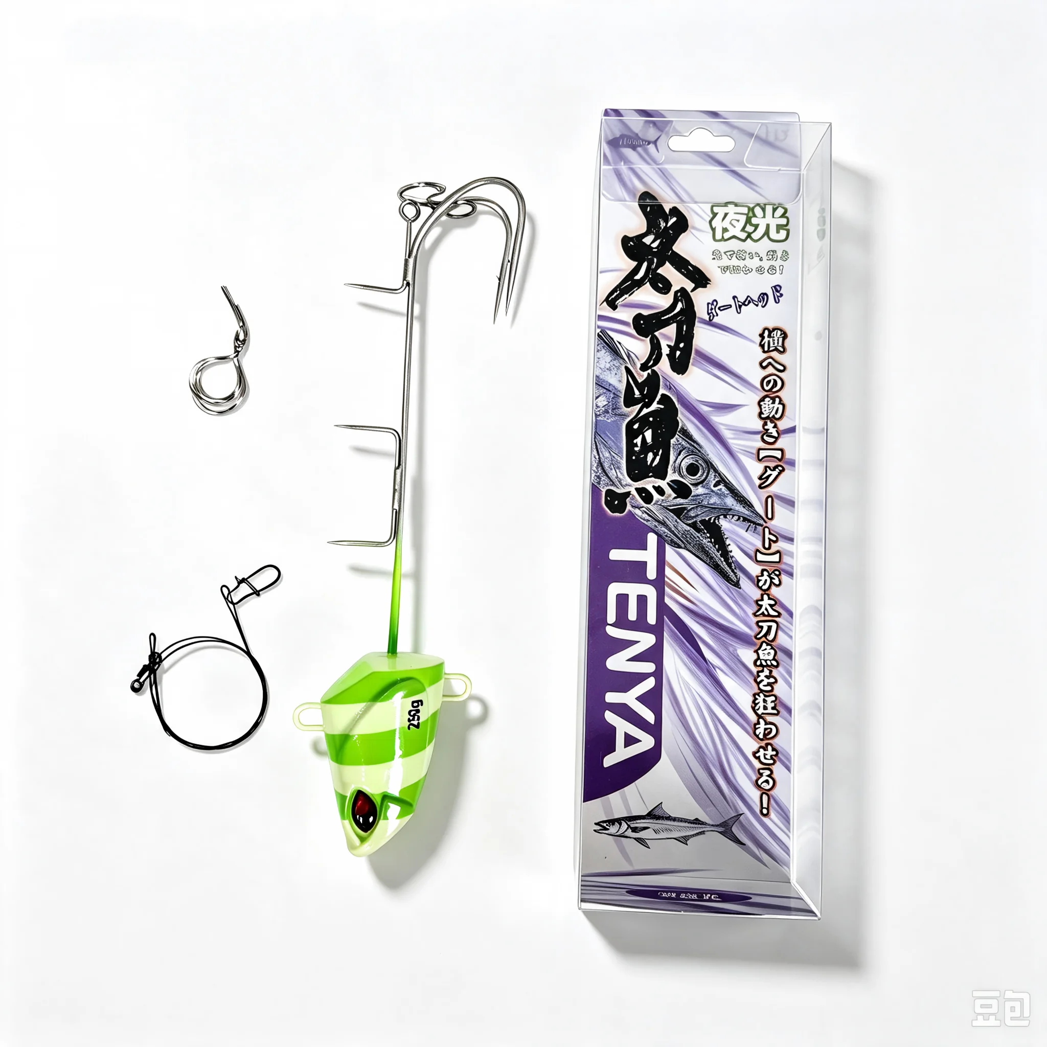 Lurego Tenya Metal Jig Lure 50-200g Glow Twin Hook Fish Head, Boat Jig for Hairtail/Cutlassfish view 6