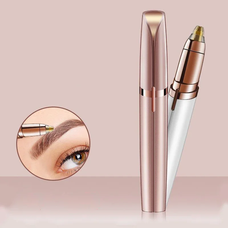 Electric Eyebrow Trimmer Security Hair Removal Eye Brow Epilator USB Charger Mini Shaper Shaver Hair Removal Painless Beauty