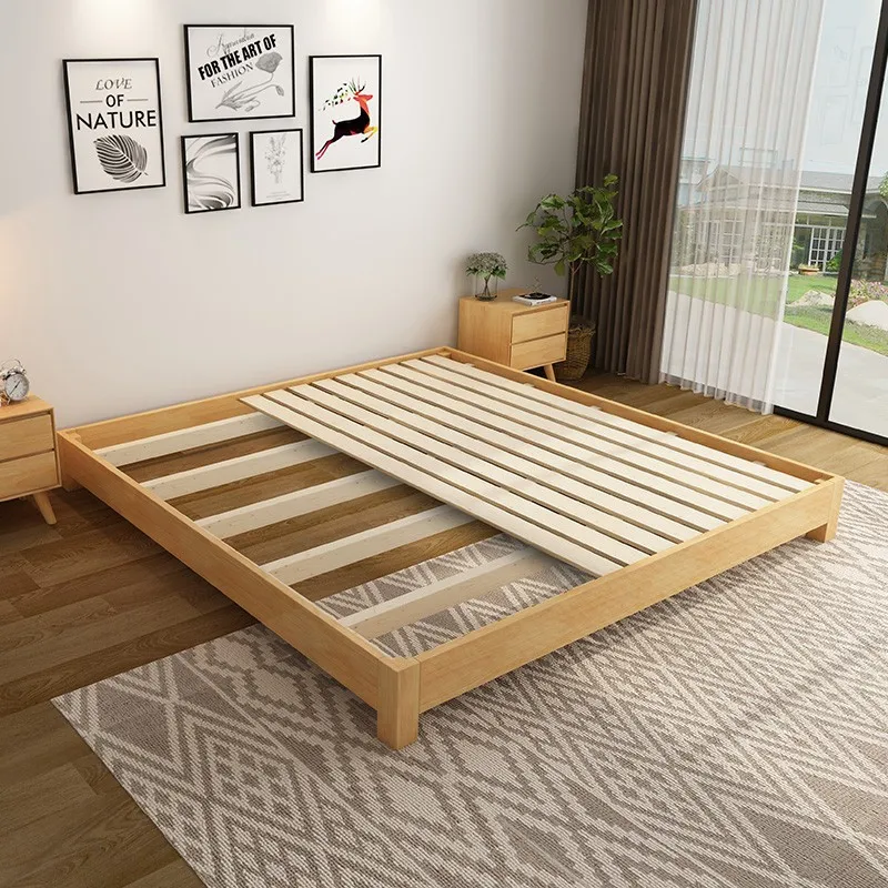 

Customized all-solid wood tatami modern simple small apartment rental room without back Japanese-style
