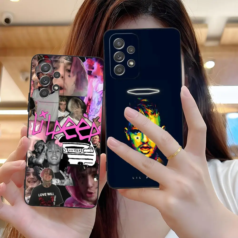 Lil Peep Rapper Mobile Phone Case for Samsung Galaxy A56 55 54 53 52 51 36 35 34 23 16 15 5G Colorful Cover Luxury Pretty Cover