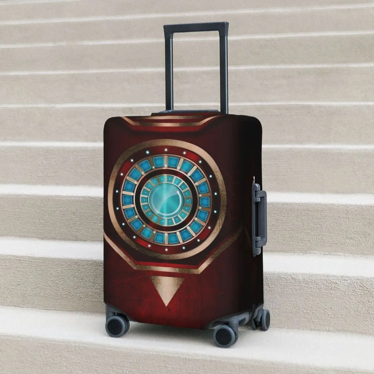 Iron Man Suitcase Cover Anime Manga Cruise Trip Protection Vacation Fun Luggage Case