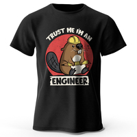 Men's Trust Me I'm An Engineer Printed T-Shirt 100% Cotton Oversized Profession Graphic Tees Women Summer Tops Geek Streetwear