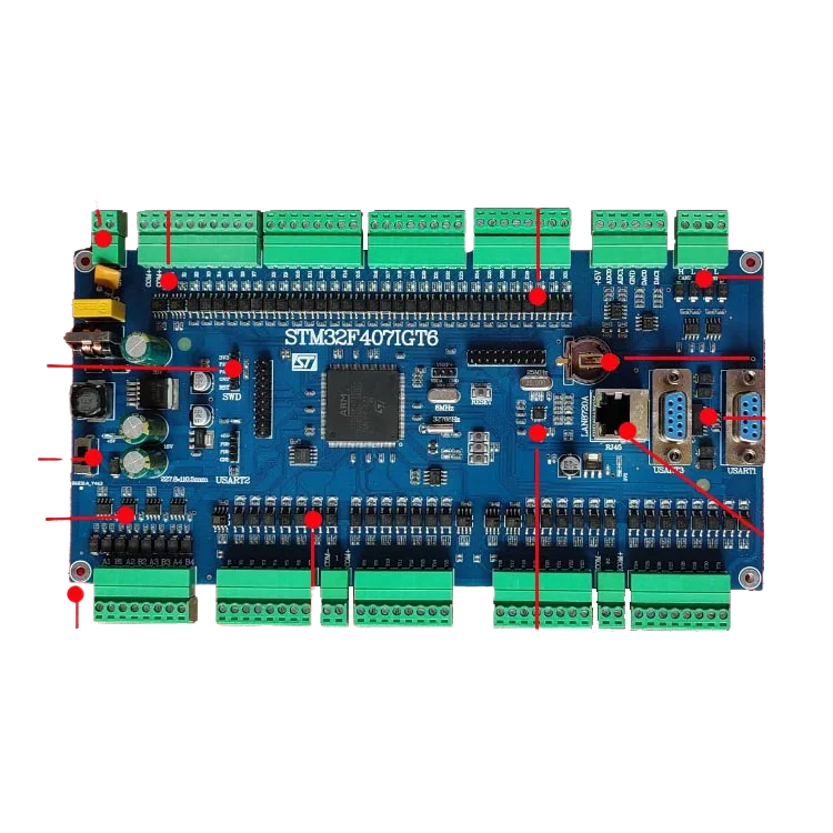 STM32F407IGT6 development board industrial control board 8-way motor F429F7H743 industrial control board PLC board