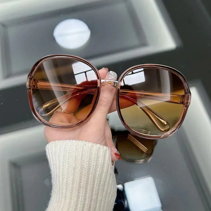Modische Vintage Runde Sonnenbrille für Damen und Herren Markendesigner Retro Sonnenbrillen für Frauen und Männer Outdoor-Spiegelbrillen Punk Oculos De Sol