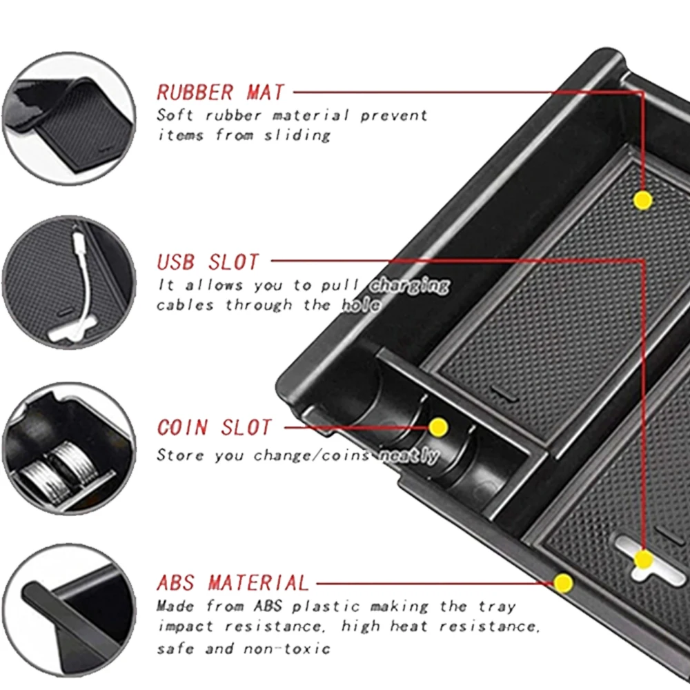 صينية تنظيم المركز مناسبة لسيارة Toyota Tacoma 2016-2019 ABS باللون الأسود والأحمر #4