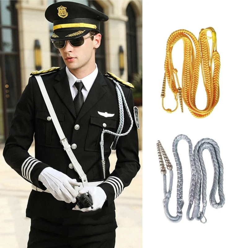 Aiguillette Shoulder Cord Traditional Braided Shoulder Badge Uniform Cosplay Accessory Costume DIY Clothing Decorations