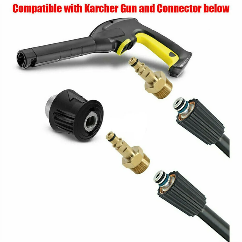 High Pressure Washer Hose Adapter M22 Converter Fitting For Karcher K-series Washer Gun Solid Brass Garden Power Equipment Part