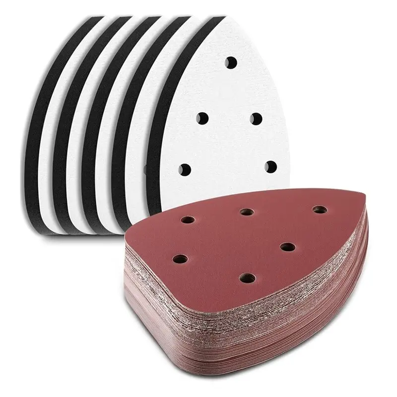 【efficient-】for-ryobi-compatible-for-ryobi-sander-accessories-5-pcs-6-hole-foam-sanding-pads-30-sheets-mouse-sander-sandpaper