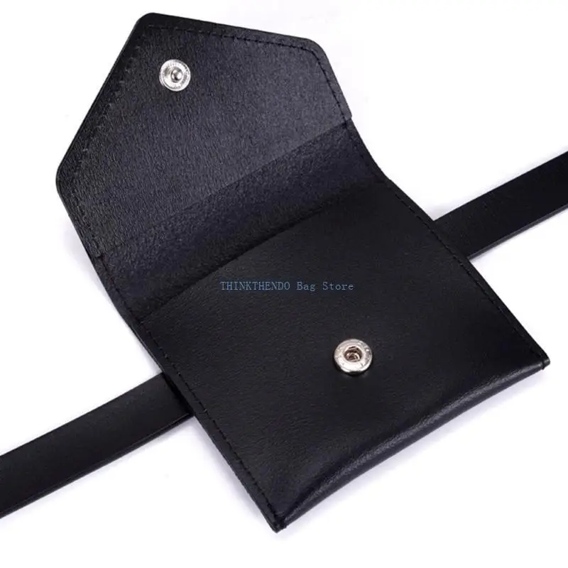 

340D Korean Mini Fashion Waist Bag For Women PU Leather Belt Envelope Bags