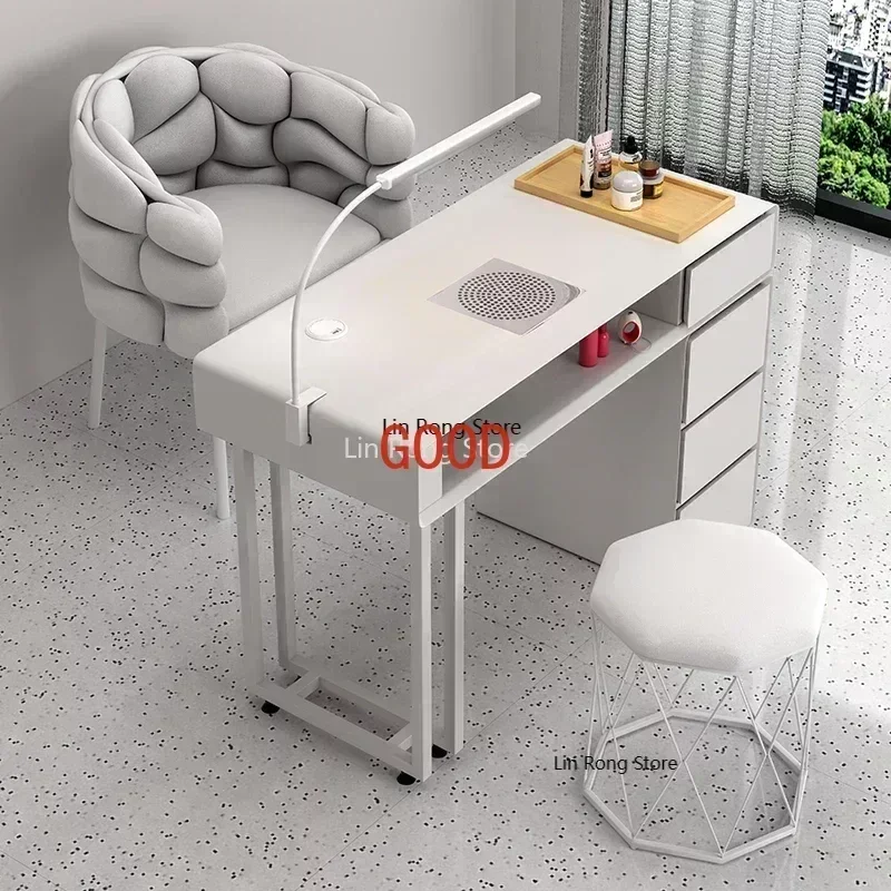 

Профессиональный маникюрный стол TAO Design со встроенным выдвижным ящиком и современным пылесосом, мебель для салонов красоты HY