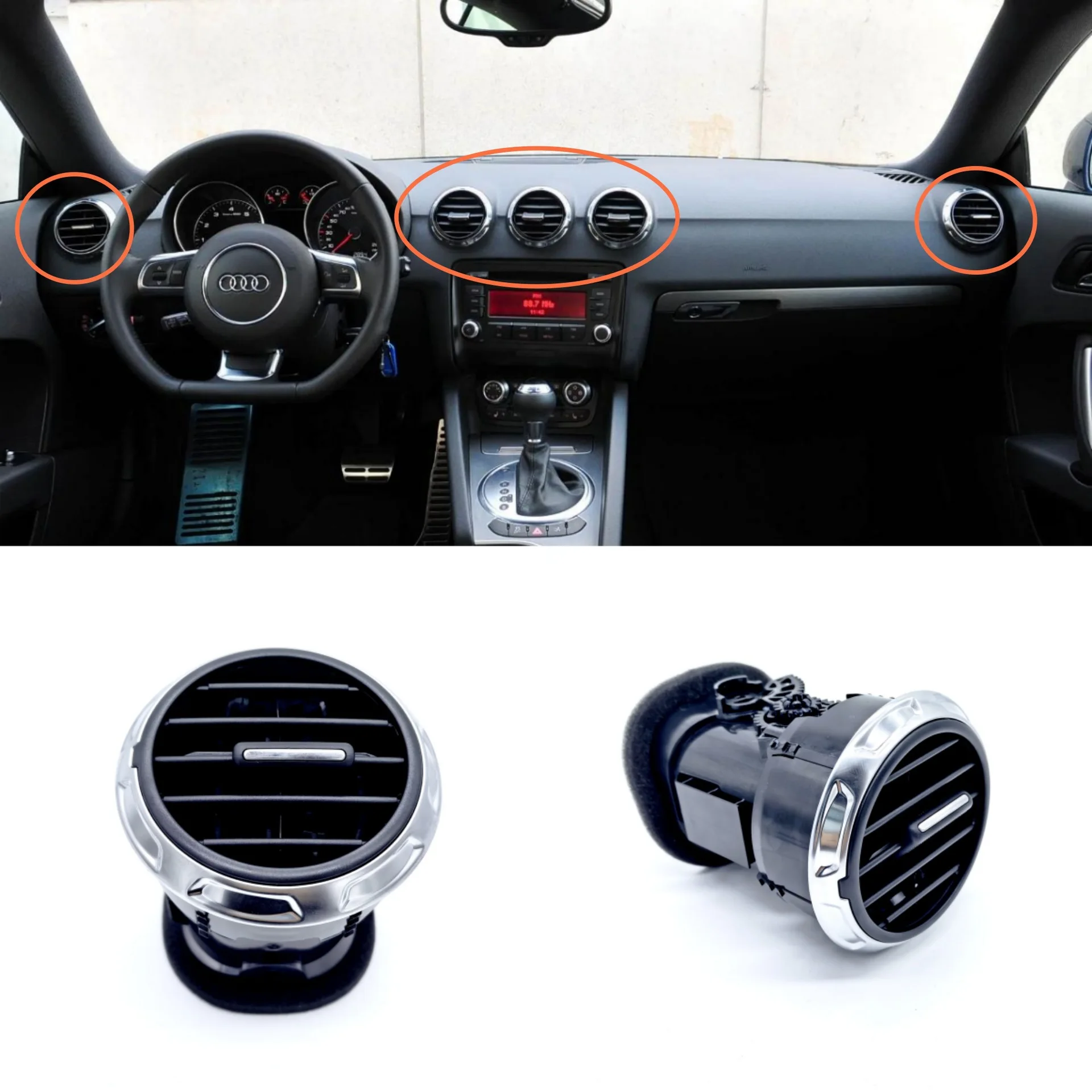 

Для Audi TT/TTS Coupe розетка для кондиционера, розетка приборной панели 8J0 820 901 E