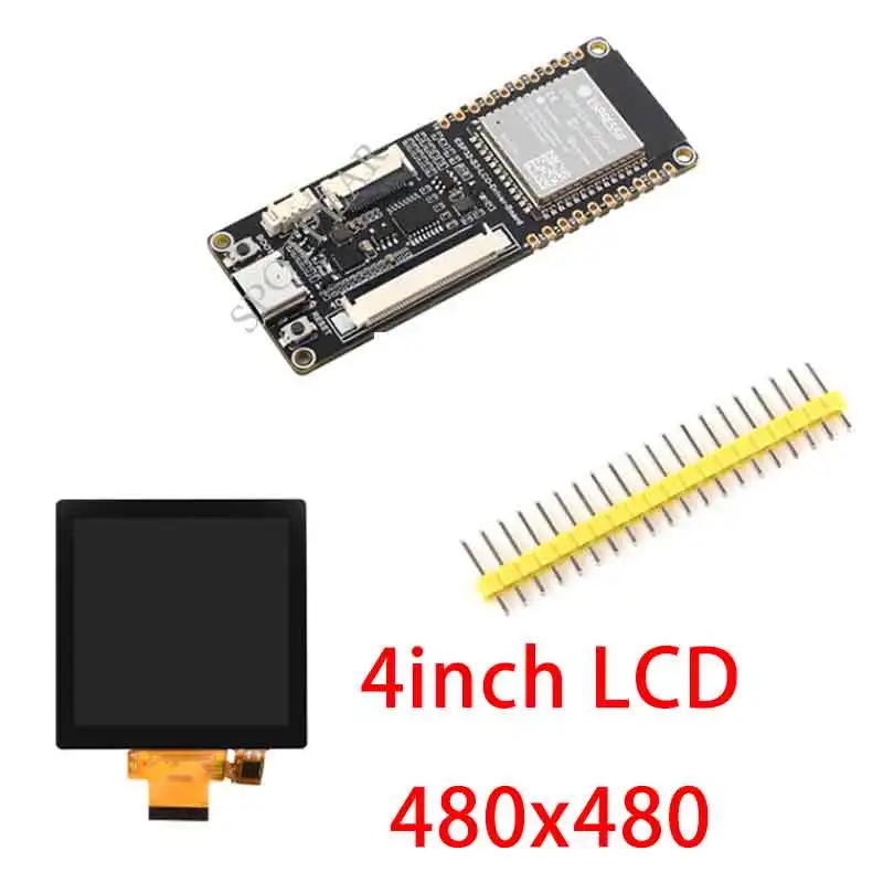 ESP32 S3 N8R8 i RGB 4-calowy kwadratowy zestaw LCD Pojemny wyświetlacz dotykowy TV BOX 480x480