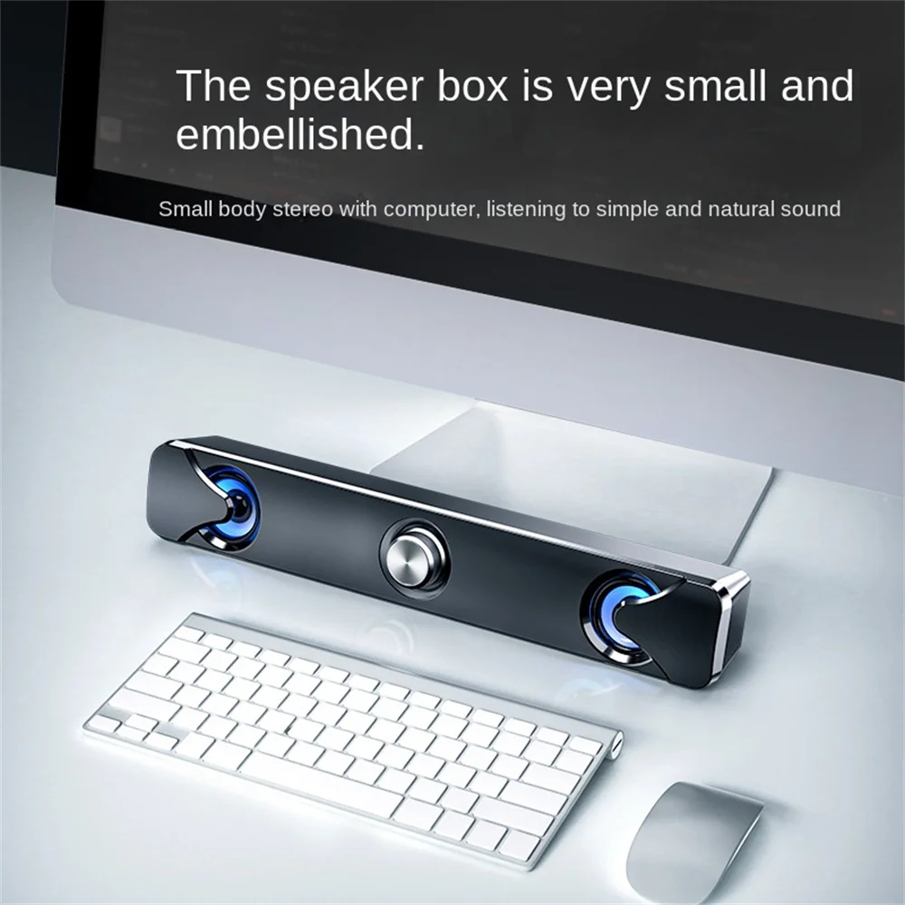 USB Wired Speaker Computer Desktop Light Speaker Laptop Desktop Computer Mobile Phone Universal Speaker