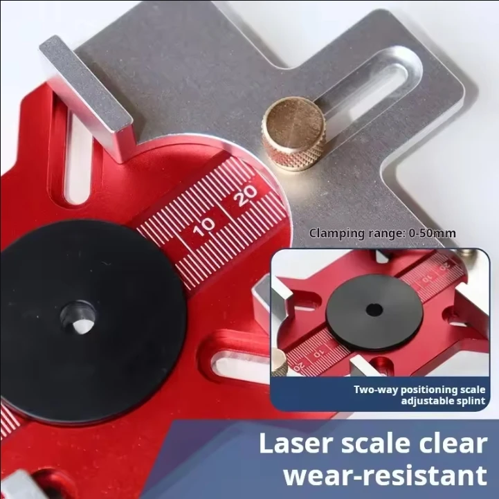 1pc Versatile 2-in-1 Wood Router Slotting Locator & Edge Trimmer - Durable Aluminum & Bakelite Router Bits for Woodworking