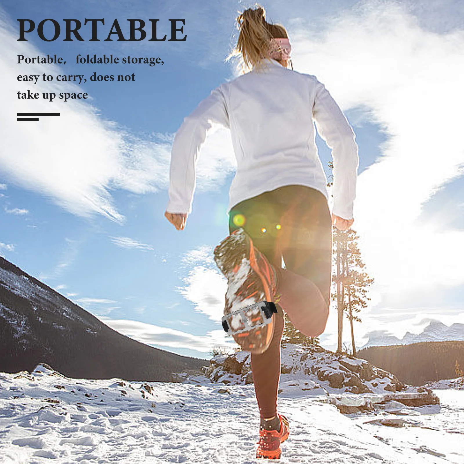 

1pcs Ice Snow Grips Anti-Slip Shoe Covers Climbing Crampons Mountaineering Traction Spikes Outdoor Boot Gripper For Hiking