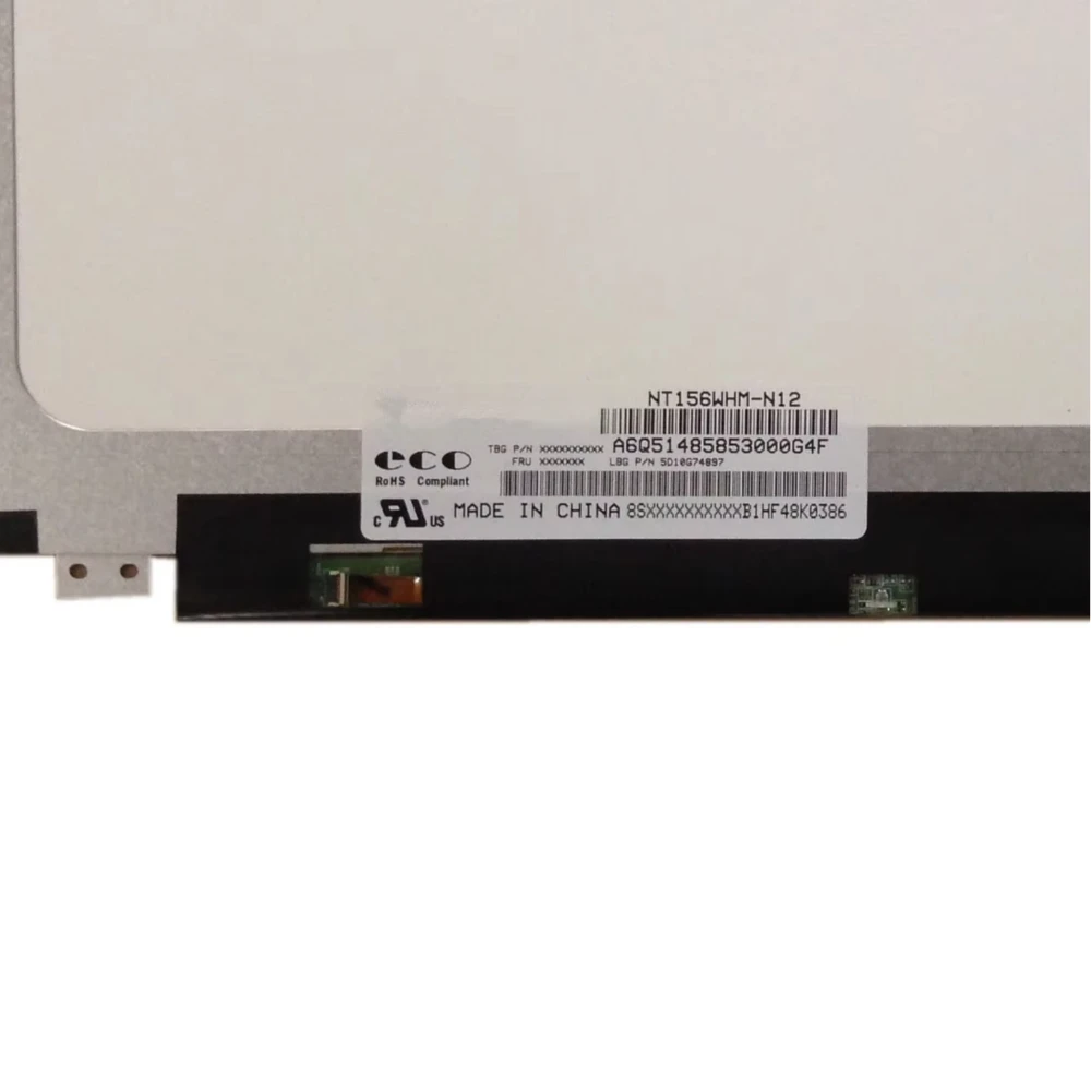 NT156WHM-N12 подходит для B156XTN03.1 N156BGE-EA2 LP156WH3-TPS1 N156BGE-EA1 B156XTN04.0 eDP 1366×768 30-контактный светодиодный экран, тонкий 15,6