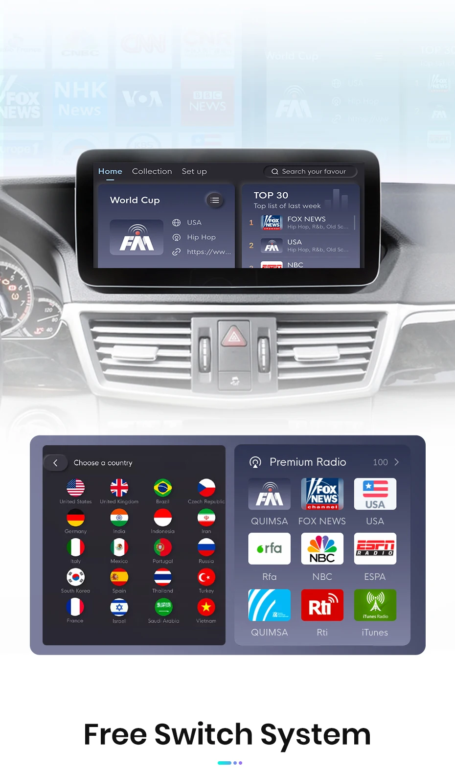 Junsun Qualcomm 665 Drahtloses CarPlay Android Auto-Autoradio für Mercedes Benz E-Klasse W212 S212 2009–2016, intelligentes System – Detail 10