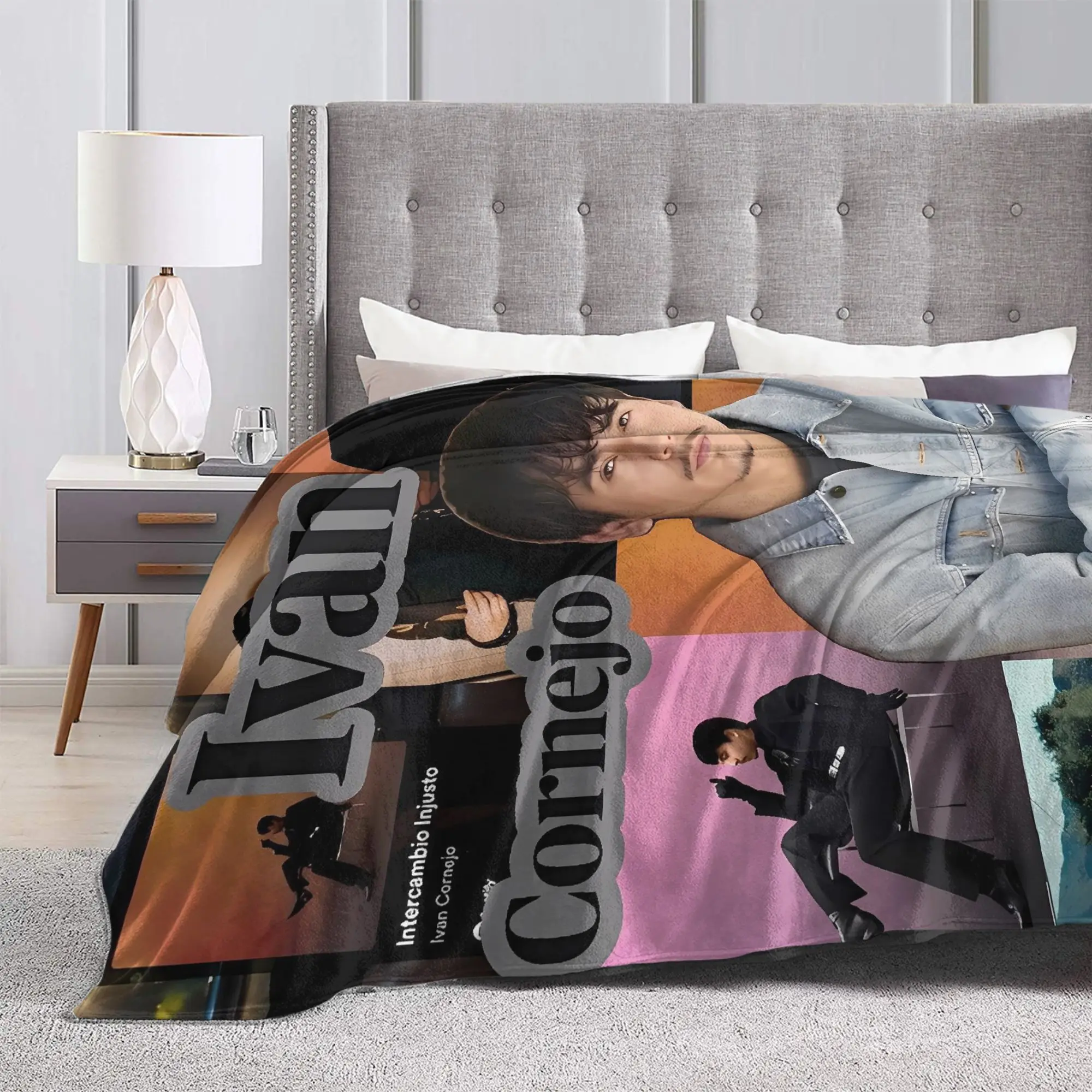 وسيم إيفان المغني كورنيجو بطانية الزخرفية الفانيلا رمي بطانية للأريكة السرير الدافئة لينة جودة المفرش هدية عيد ميلاد