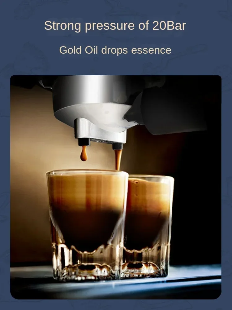 ماكينة صنع القهوة Gotech صغيرة كاملة شبه أوتوماتيكية كابتشينو حليب مخفوق بالبخار للاستخدام المنزلي