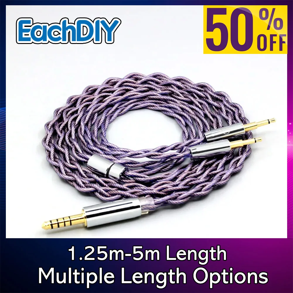 7N OCC 140 코어 리츠 헤드폰 이어폰 케이블 Sivga Phoenix SV021 Oriole PII Apollo Aiva Type2 1.8mm 7859