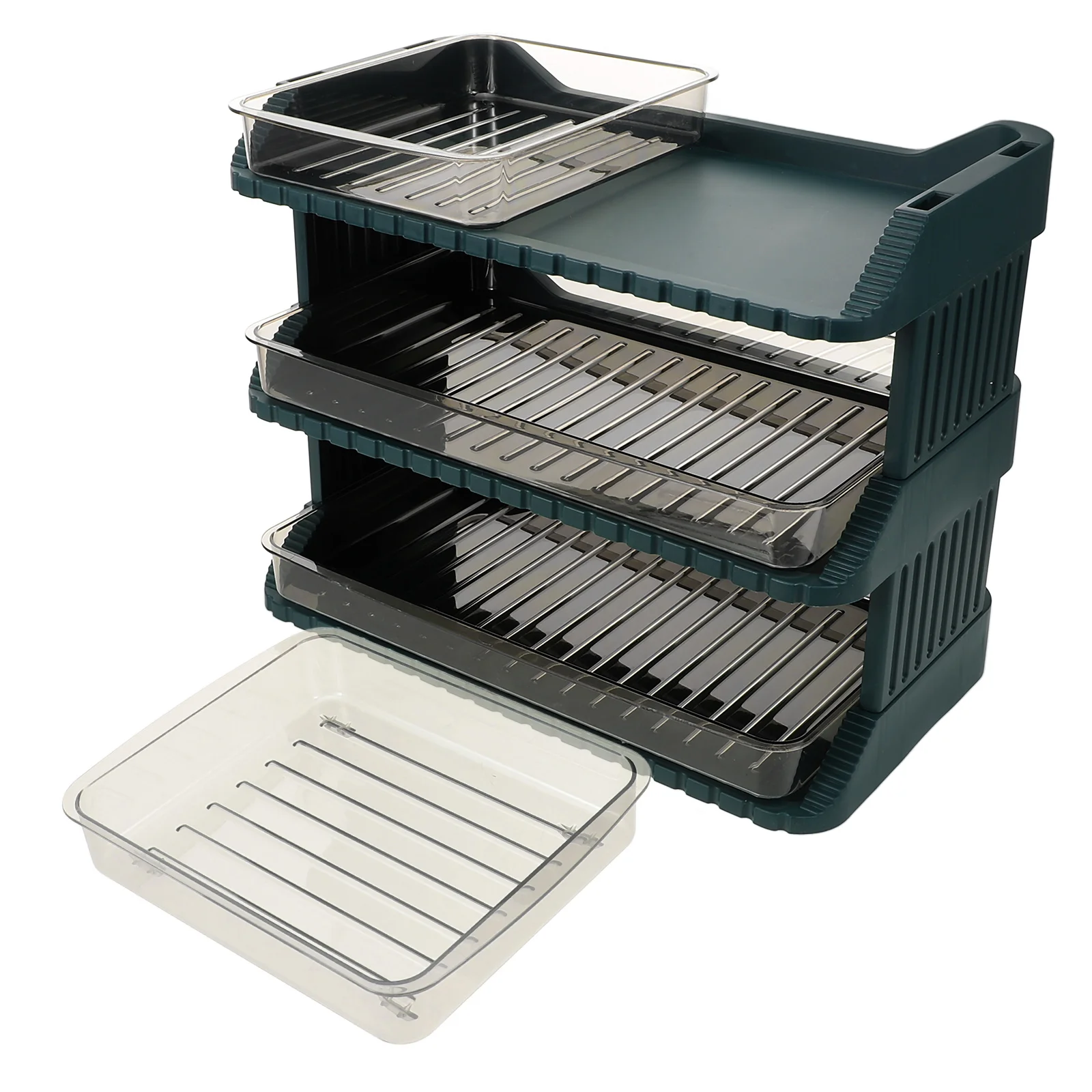 

Multi layer Tray Cooking Plates 3 Layers Food Holder Kitchen Rack Vegetable Shelf Fresh Fruit Storage Rack