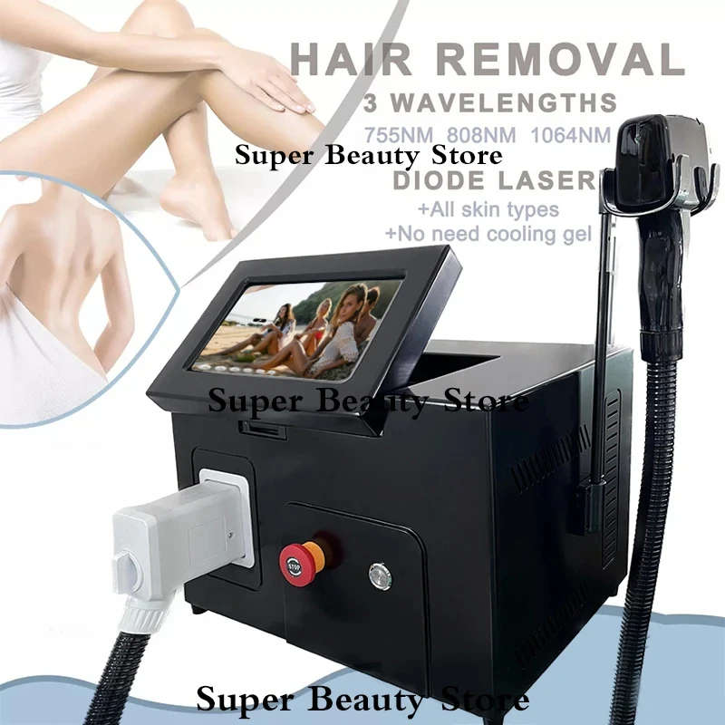 2024Best 3000W 808nm Diode Laser Hair Removal Machine Ice Platinum 755 808 1064 Hair Removal Laser Permanent REMOVE HAIIR LASER