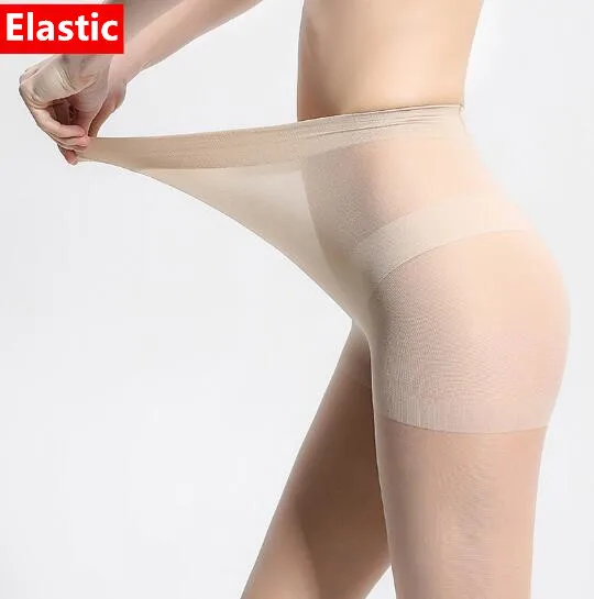 

Hot Sale Women's Long Stockings Silk Ultra Sheer Summer High Elastic Tights Pantyhose Black Beige Coffee Grey
