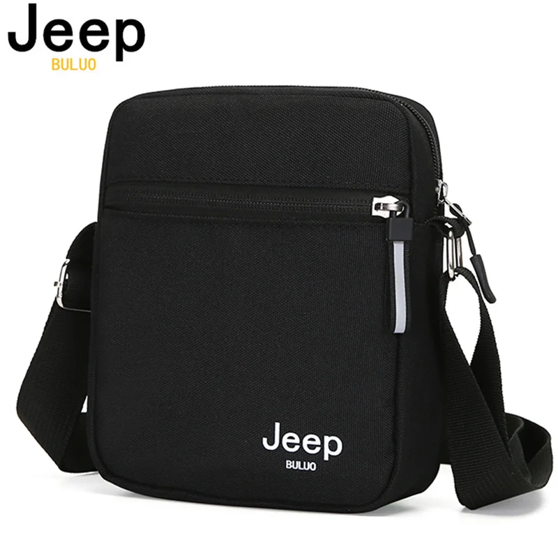 JEEP BULUO New Men Waterproof Crossbody Bags Male Nylon Shoulder Bags Boy Messenger Bags Man Handbags for Travel Casual