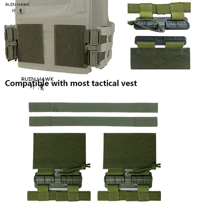 

Quick Release Buckle Tactical Vest Accessories Molle Detachable Buckle Set For Most Vest