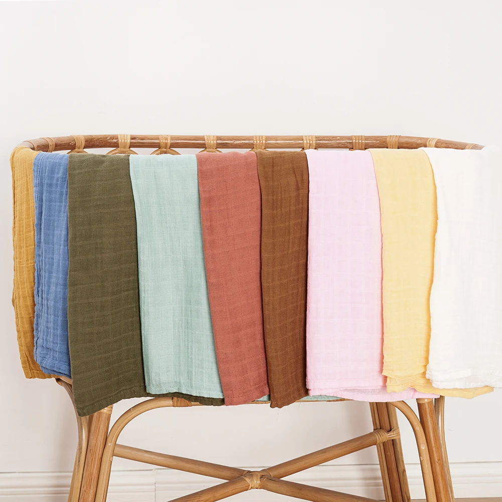 Kangobaby # My Weich Leben #4 stücke Set Alle Saison Multifunktionale Baby Musselin Swaddle Decke Neugeborenen Bad Handtuch Infant wrap Quilt – Detail 9