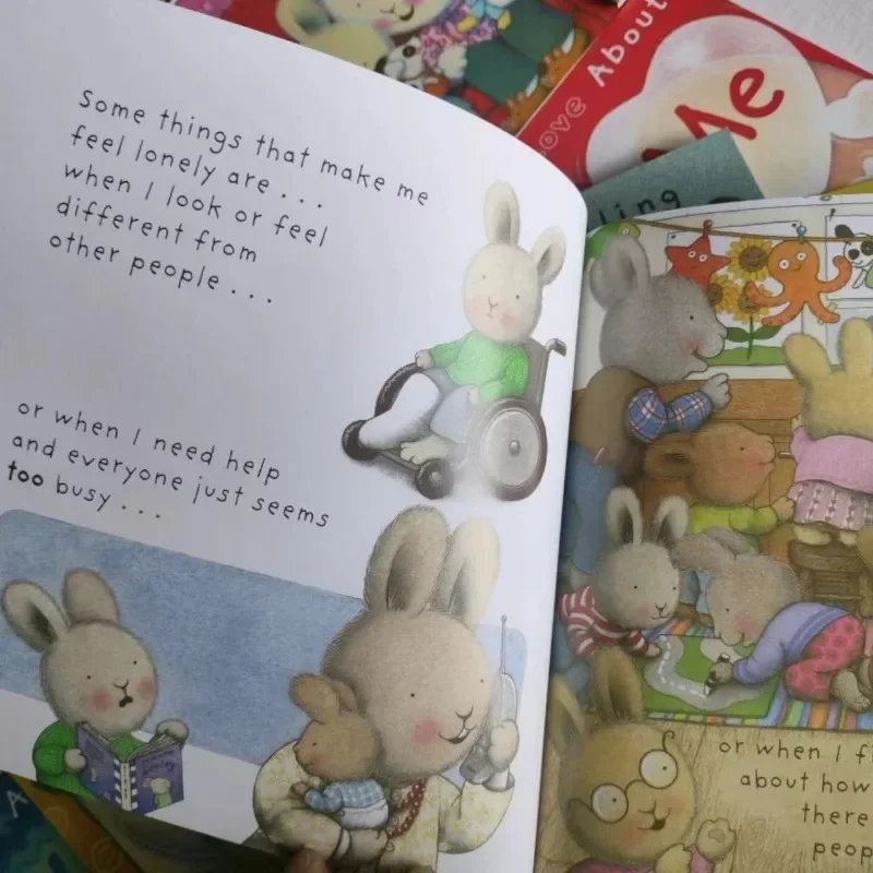 18 Books/set When I 'm Feeling Hairy Rabbit Picture Story Reading Book English Baby Regulate Emotion Management Books